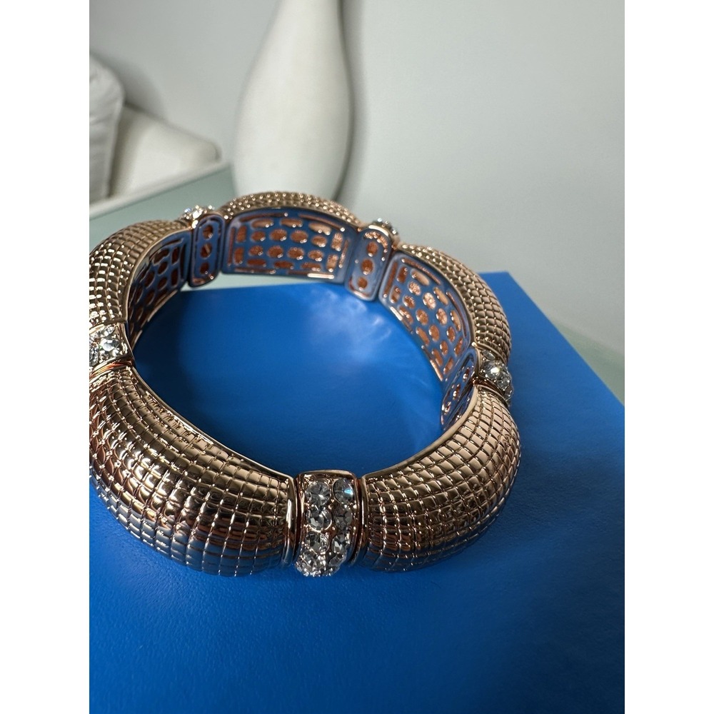 Joan Boyce Bracelet Rose gold with Crystal. New - Picture 8 of 10